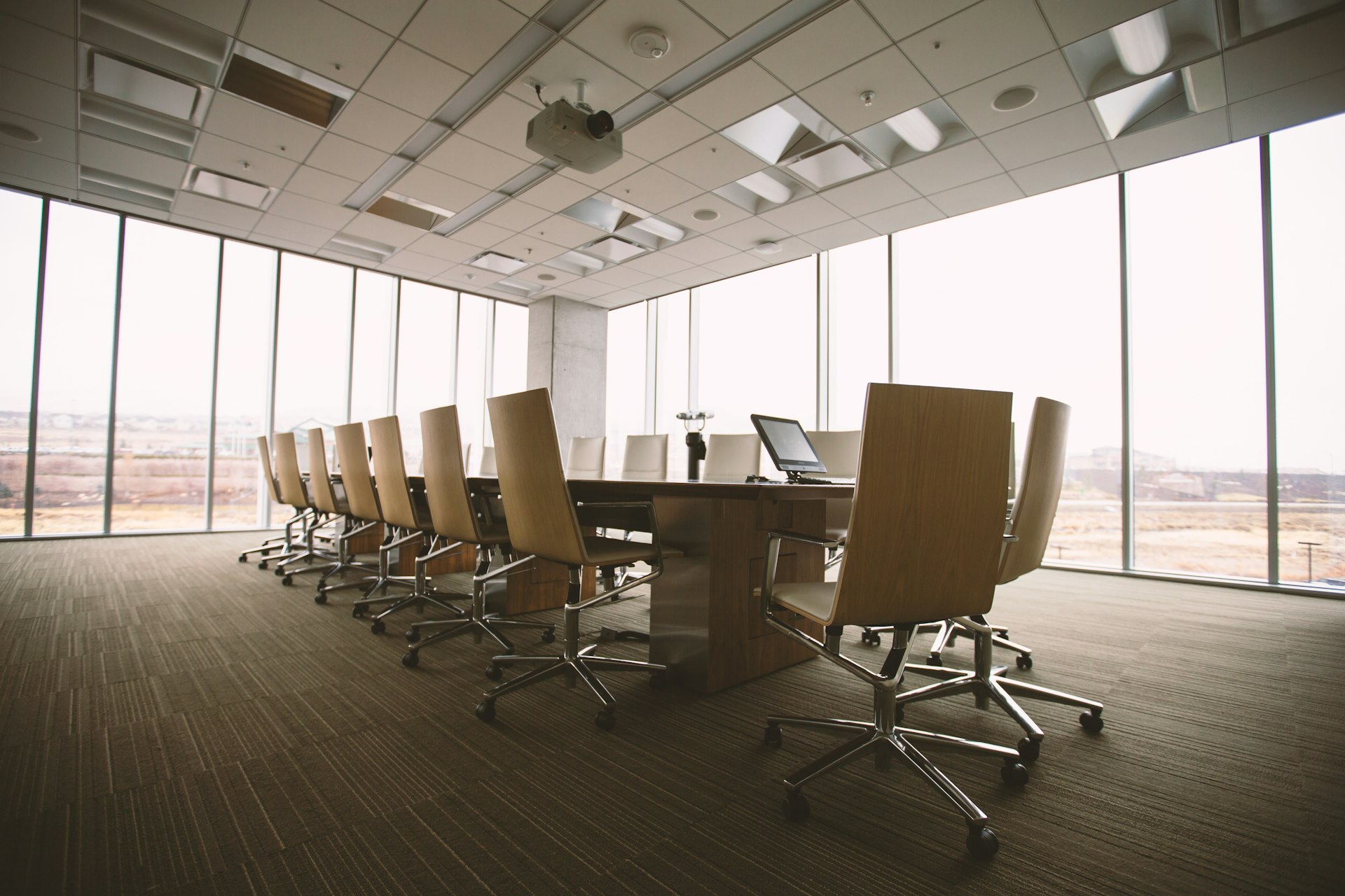 Business meeting in a boardroom
